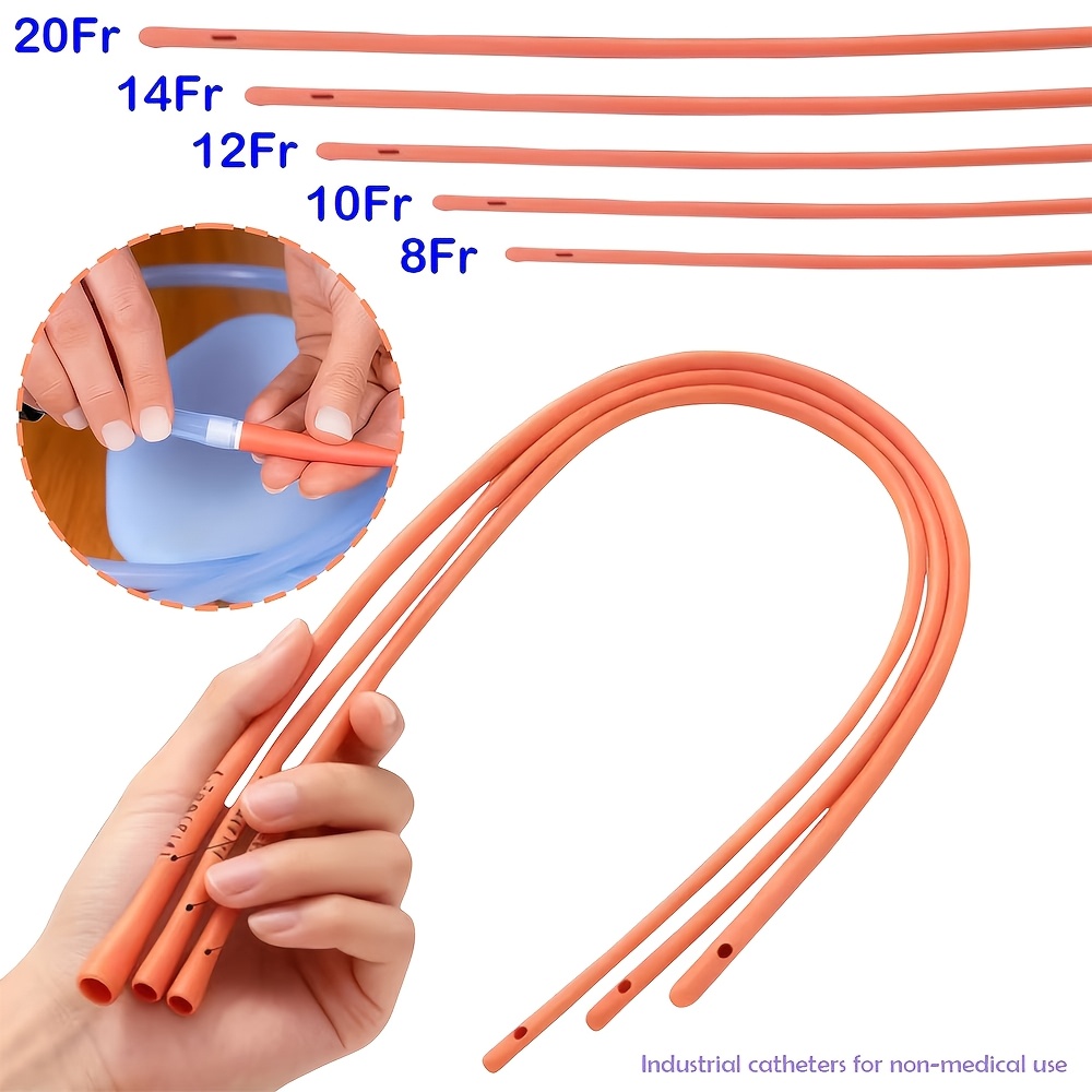 Lab Equipment - Selang Karet Fleksibel Merah 8Fr/10Fr/12Fr/14Fr/20Fr, Biasa