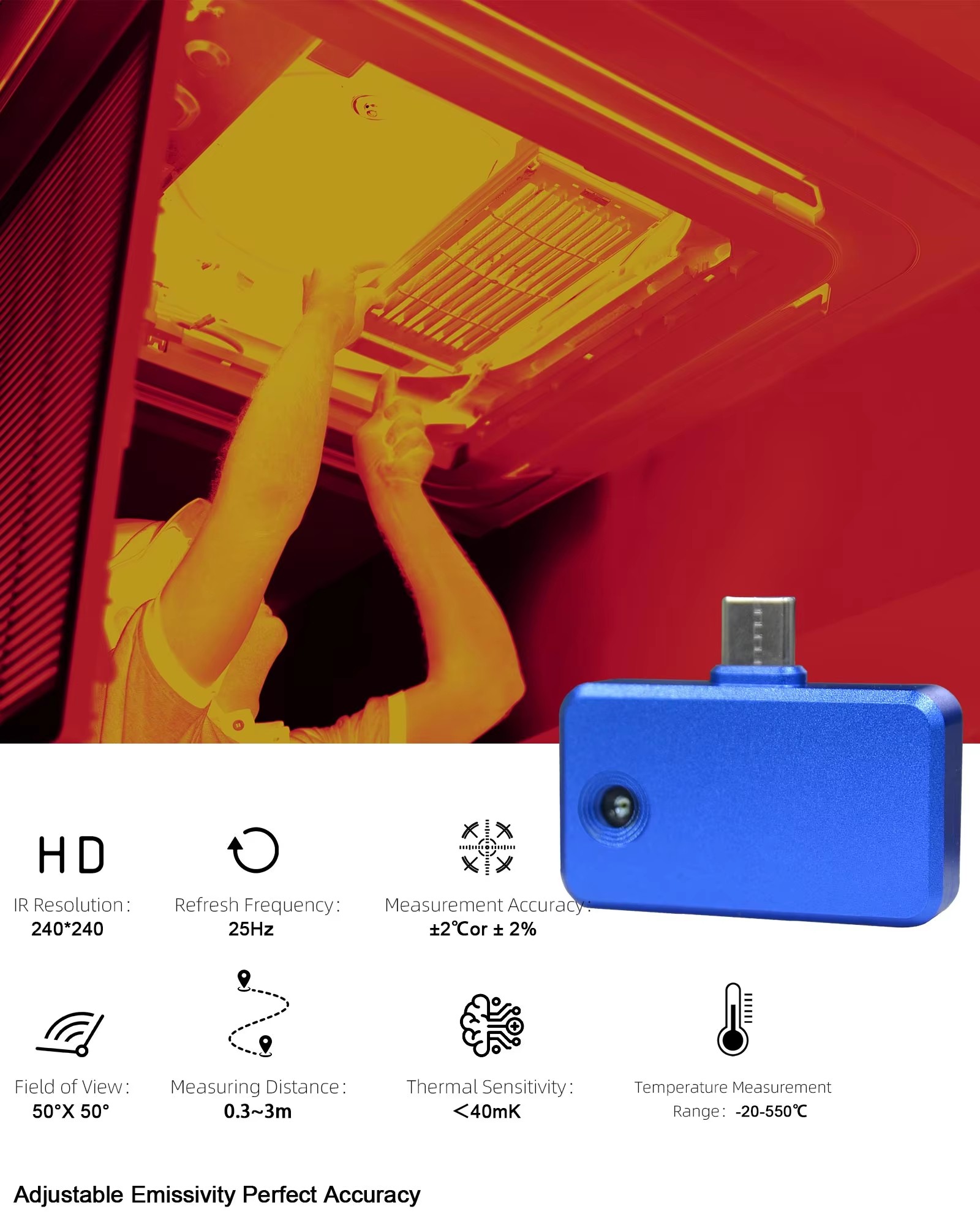 Kamera Termal untuk Ponsel, 96 - Thermal Imaging Camera Pcb Repair ulasan dan harga