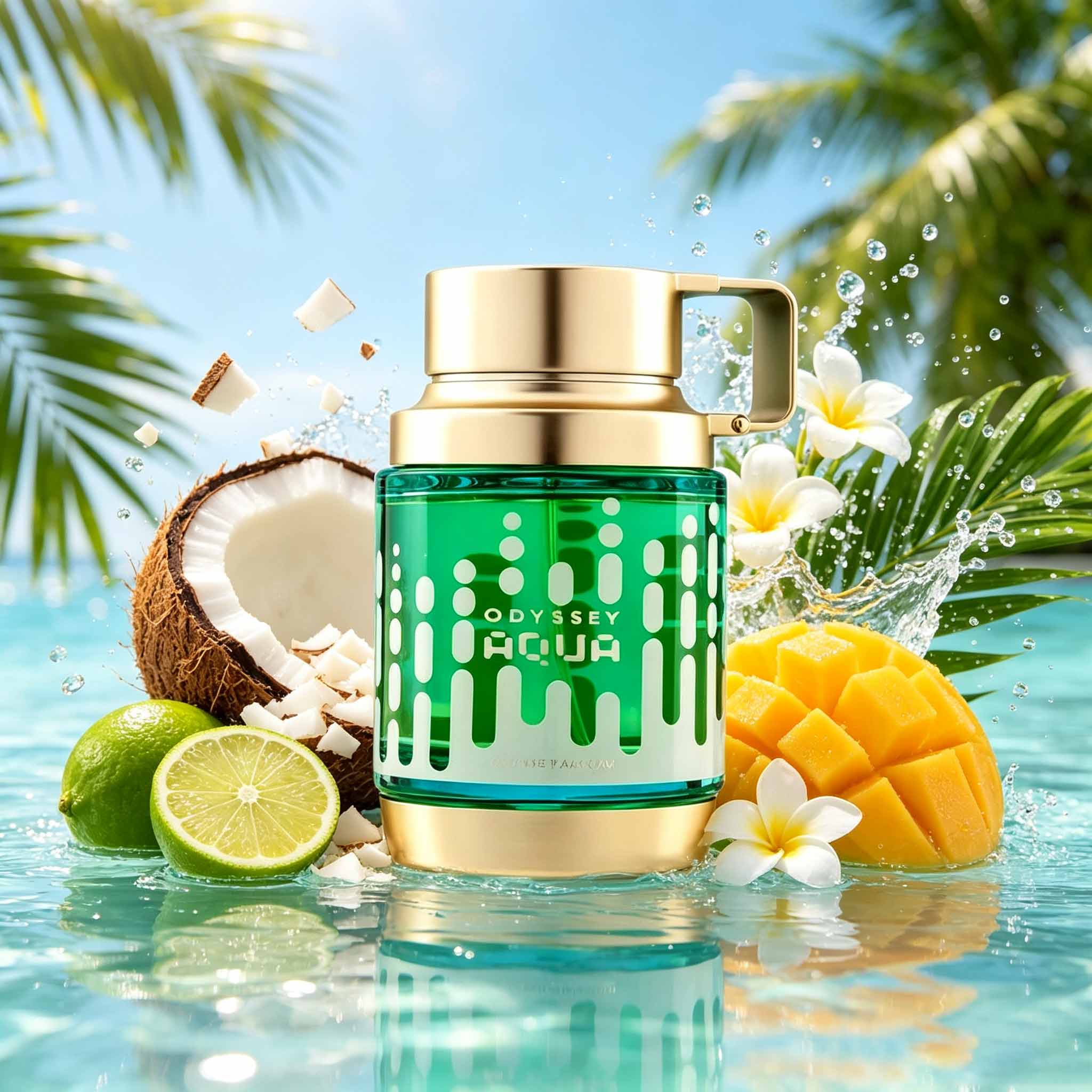 Parfum Pria Odyssey Aqua, Tamp - Packaging ulasan dan harga
