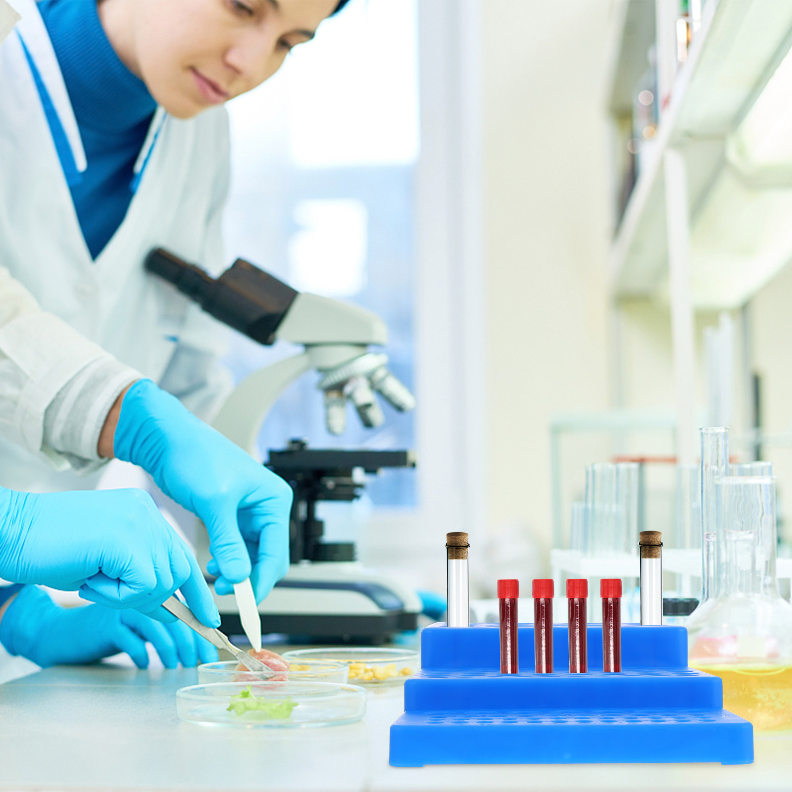 Rak Tabung Reaksi Berbentuk Tr - Lab Equipment ulasan dan harga