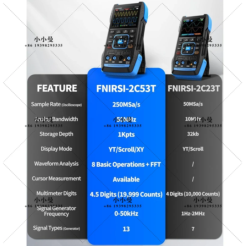 FNIRSI 2C53T, Osiloskop Portab - Fnirsi Digital Oscilloscope Handheld ulasan dan harga