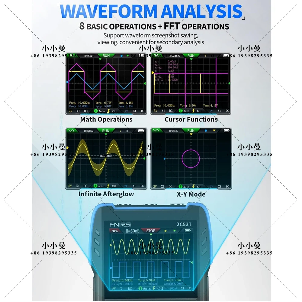 FNIRSI 2C53T, Osiloskop Portab - Fnirsi Digital Oscilloscope Handheld ulasan dan harga