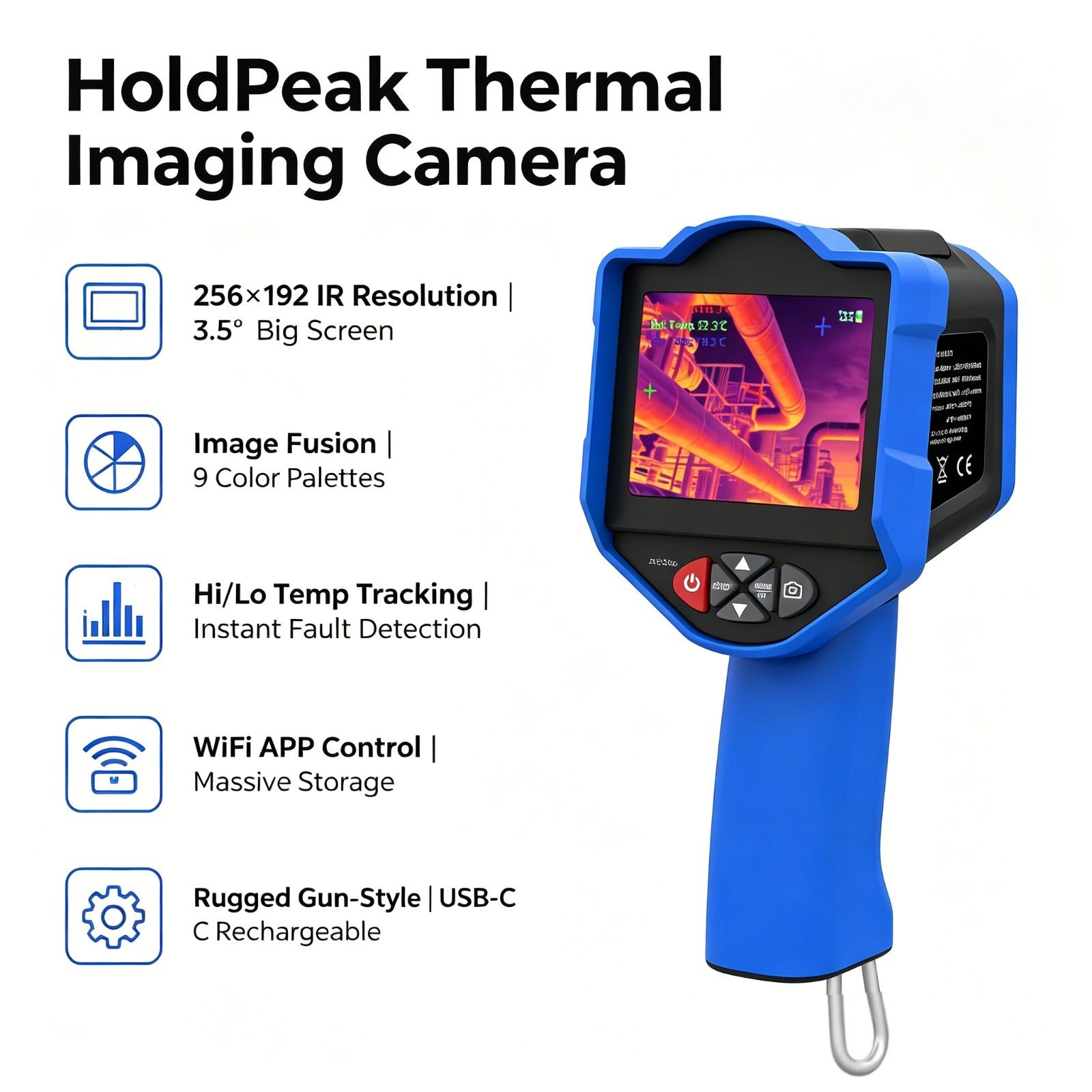 Kamera Termal HoldPeak 256 x 1 - Thermal Imaging Camera Pcb Repair ulasan dan harga